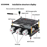 XY-E30H 2X15+30W сабвуфер.Bluetooth усилитель 2,1. DC9-24 V. Блютуз