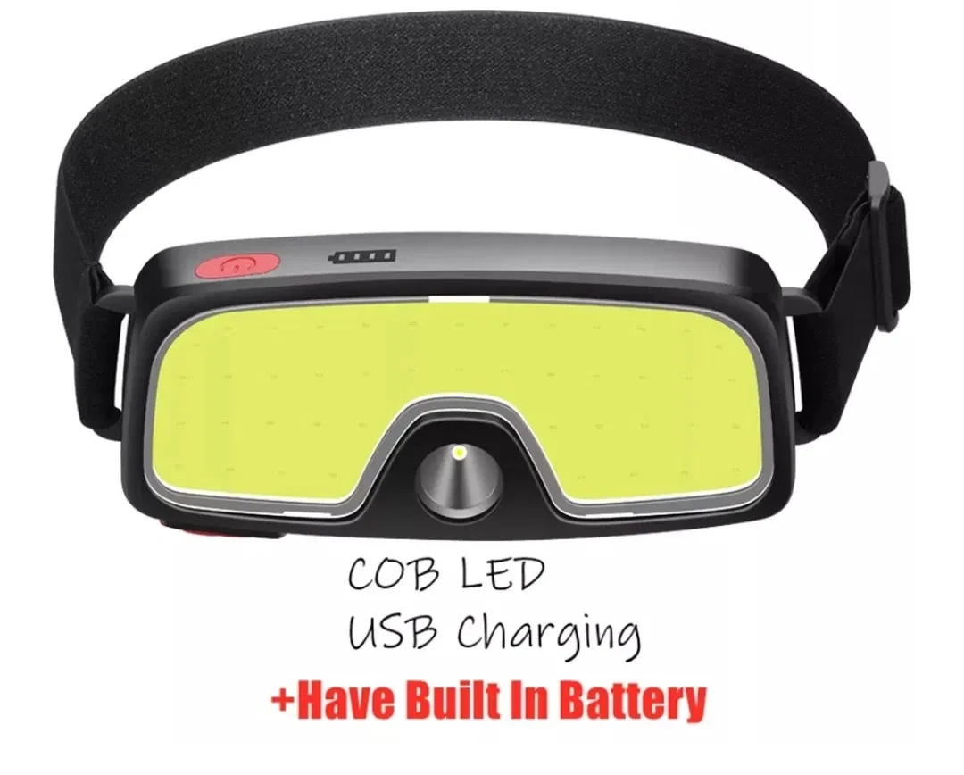 Налобний ліхтар, світлодіодна лампа. 6 режимів роботи. USB , Type-C., фото 1