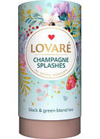Чай Lovare в тубусе Champagne Splashes бленд черного и зеленого чая 80г