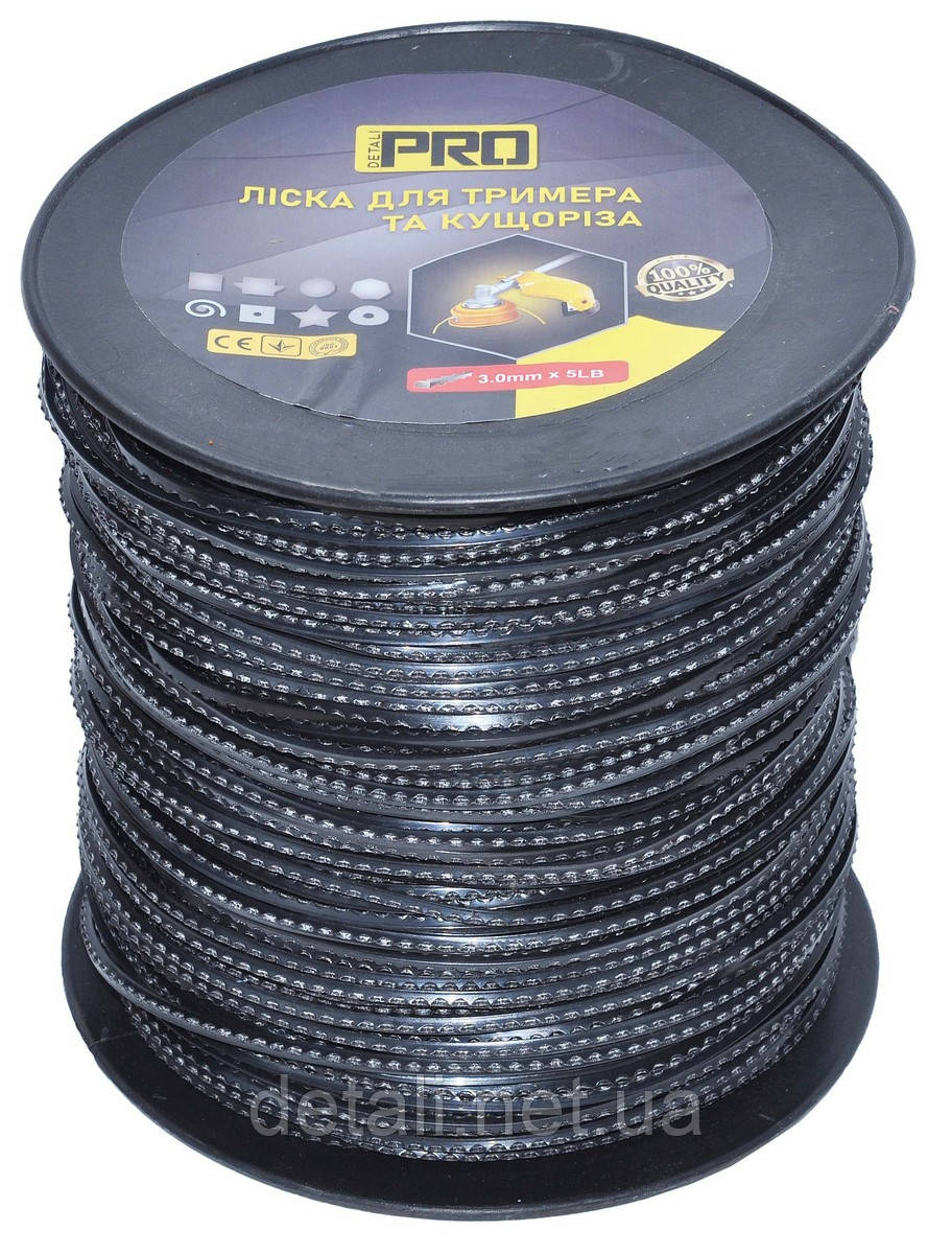 Ліска косильна ріжучий зуб d3 мм 5 LB (252 м)