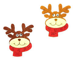 Декоративний елемент з фетру "Оленятко" 4 см. 1 шт. арт 120771