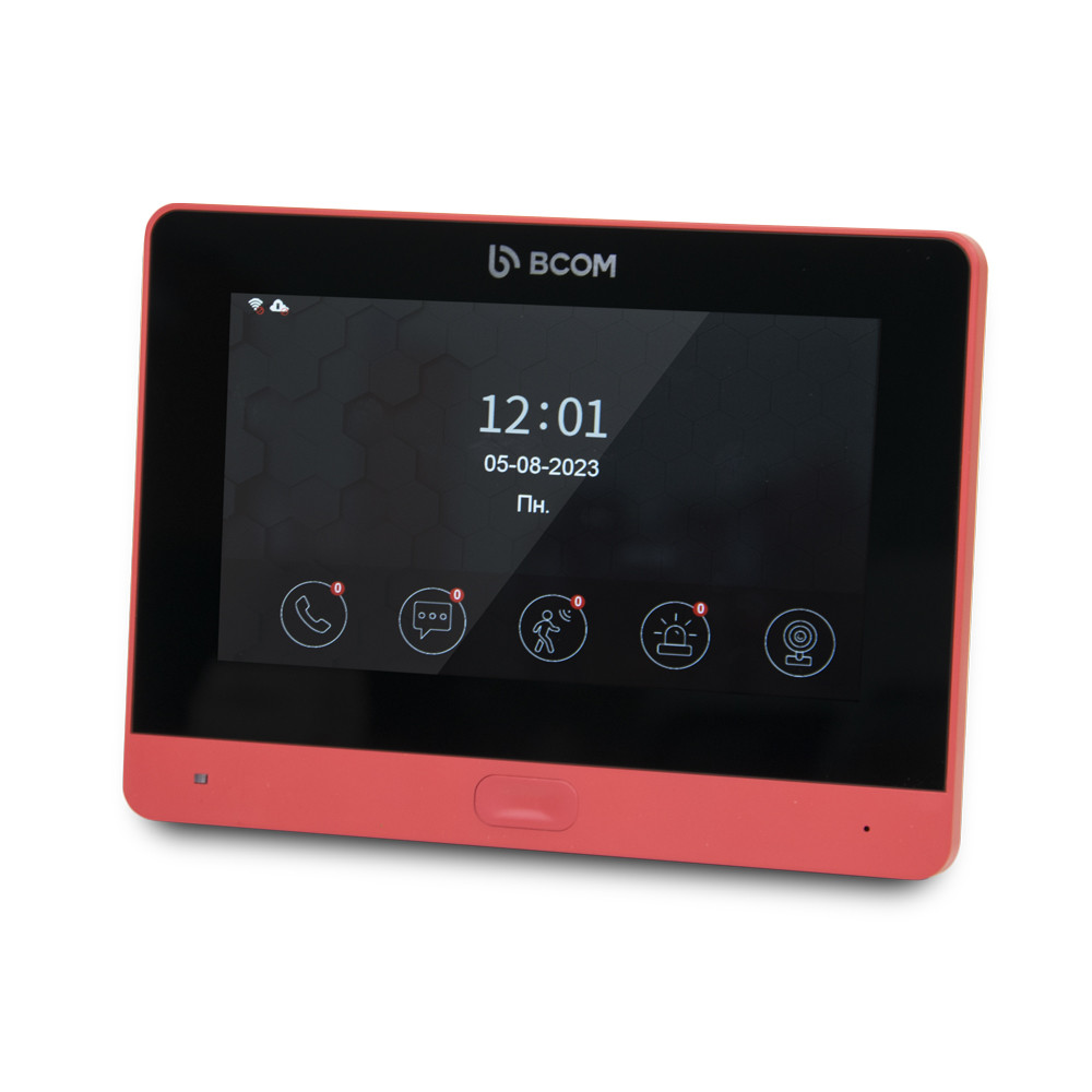 Wi-Fi відеодомофон 7" BCOM BD-760FHD/T Red
