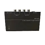 Попередній підсилювач фонокоректор перетворювач сигналу RCA,блок живлення вініл, фото 4