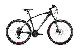 Велосипед найнер 29 Spelli SX-4700 disk 19" чорно сірий з червоним