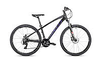 Велосипед 29 Spelli SX-2700 disk 19" черно фиолетовый с серым