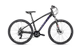 Велосипед 29 Spelli SX-2700 disk 19" чорно фіолетовий з сірим