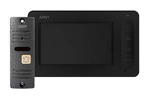 Комплект відеодомофона ARNY AVD-4005 Чорний/Сірий v.2