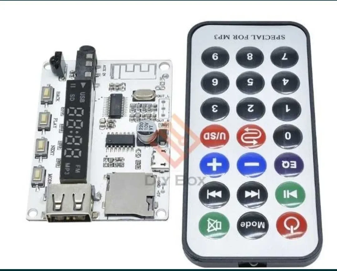 Bluetooth mp3, декодер, модуль FM-приймач, AUX, USB, flesh micro SD, фото 1