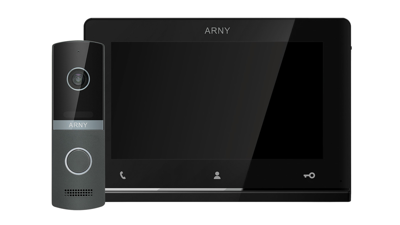 Комплект відеодомофона ARNY AVD-7123 Black/ Graphite
