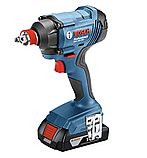 Професійний набір акумуляторного інструменту Bosch GSR 18V-50 + GDX 180-LI 5Ah : з АКБ 18V 5 Ah-3 шт, дриль-шурупокрут, гайкокрут, фото 3