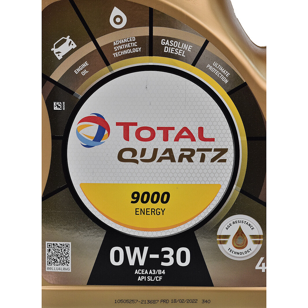 Total Quartz 9000 Energy 0W-30 4 л, (213687) моторное масло (ID ...