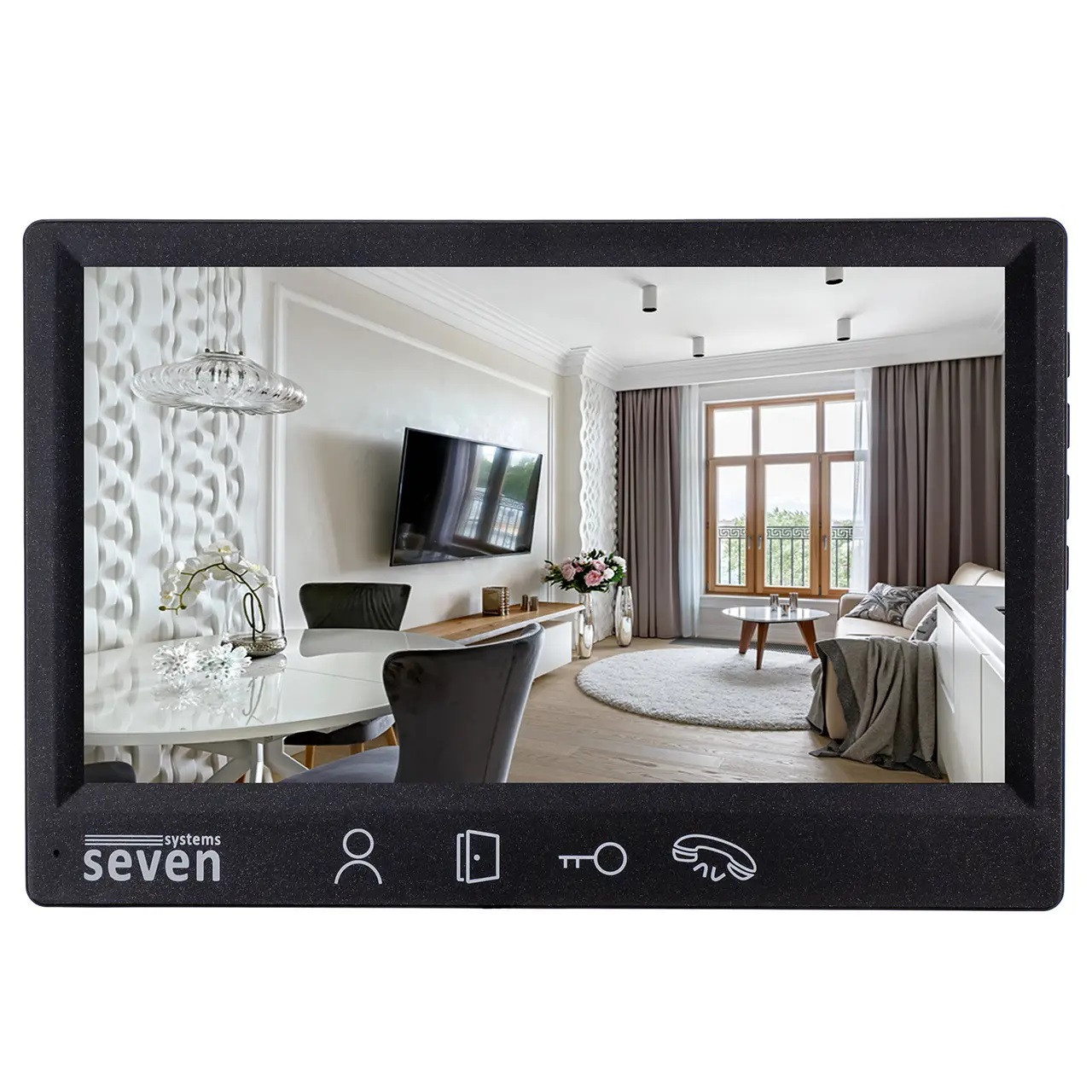 Відеодомофон 7 дюймів SEVEN DP-7571 FHD Black