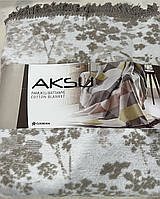 Плед теплий зимовий AKSU 180x220 см з бавовна (60%) від відомого турецького виробника AKSU