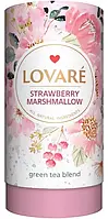 Чай зеленый Lovare Strawberry Marshmallow Клубничный Зефир в тубусе 80г