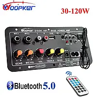 Підсилювач потужності звуку, Bluetooth, мікрофон караоке, usb, aux, FM D10