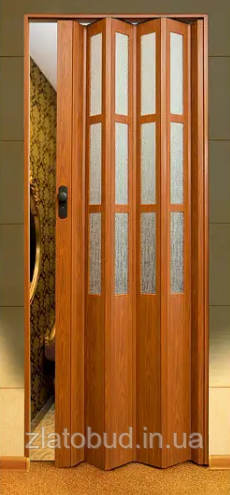 Двери Фруктовое дерево (гармошка) межкомнатные Vinci Decor Symfonia складная со стеклом - фото 1 - id-p2034355051