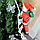 Новорічна Іграшка Підвісний Санта Клаус з Мішем Лезет по Драбині 25 см, фото 3