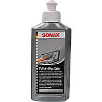 Sonax Polish & Wax Color NanoPro серый, 250 мл (296341) цветной полироль для кузова