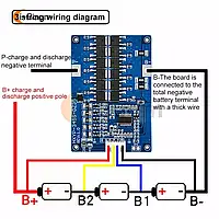 Плата балансировки, BMS 3S, 60 A, 12,6V, контроллер заряда/разряда l