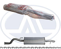 Глушник основний ВАЗ 2172, засувний, важкий