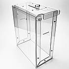 Скринька для пожертвувань, бокс для грошей 160х230х110мм з ПЕТ на 4 літри, ударостійкий, фото 5