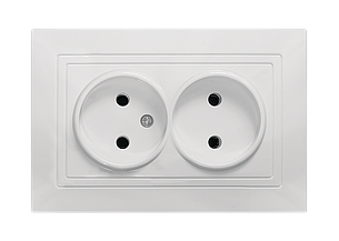 Розетка двомісна серія "ЕЛЕГАНТ" ТМ"MARSHEL"