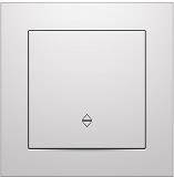 Вимикач одноклав. прохідний (2 напрямки) серія "ІДЕАЛ" ТМ"MARSHEL"