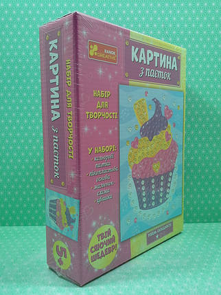 Ранок (Креатив) 4748-37У Картина з паєток Тістечко (10100587У), фото 2