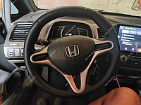 Оплетка чехол на руль со спицами для Honda Civic 2005-2011 Fit Jazz Хонда Цивик