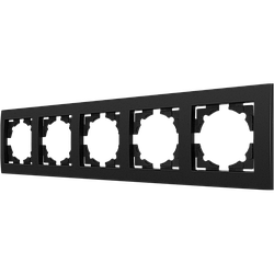 Рамка п'ятимісна серія "IDEAL BLACK" ТМ"MARSHEL"