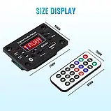 Bluetooth 5.0 mp3 декодер, звукова панель. Fm-приймач,usb, aux, 12v, фото 6