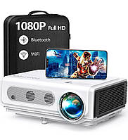 Проектор TOPTRO WiFi 5.0 Bluetooth Full HD 1080P Підтримка 4K, відео