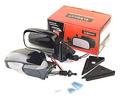 Дзеркало зовнішнє ВАЗ 2107 з повторювачем повороту, чорне (ручне регулювання), к-кт 2 шт.