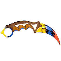 Дерев'яний дитячий ніж КЕРАМБІТ MARBLE FADE з гри CS:GO, іграшкова зброя