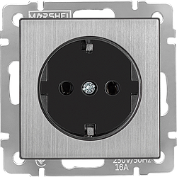 Механізм розетки одномісній з заземленням серія "GRAND" ТМ"MARSHEL"