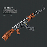 Дитячий конструктор автомат Калашнікова АК-47 Reobrix 77005, 1366 деталей (Стріляє після збирання), фото 9