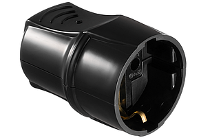 Розетка переносна з заземлюючим контактом "ТМ"MARSHEL" Black