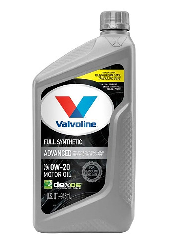 Valvoline Advanced Full Synthetic 0W-20, 0,946 л (VV916) моторное масло