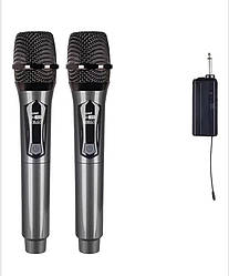 Бездротові професійні мікрофони UHF караоке система на два мікрофони