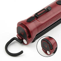 Ліхтар WORKLIGHT-72-XPE(white+red), 10 W, 350 Lumen, Li-Ion акумулятор, поворот180º+180º, затискач, гак, магніт, ЗУ Type-C, фото 6