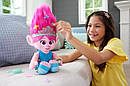 Плюшева іграшка, лялька Королева Поппі "Троллі: знову разом" Trolls Band Together Mattel ( Світло+ звук! ), фото 6