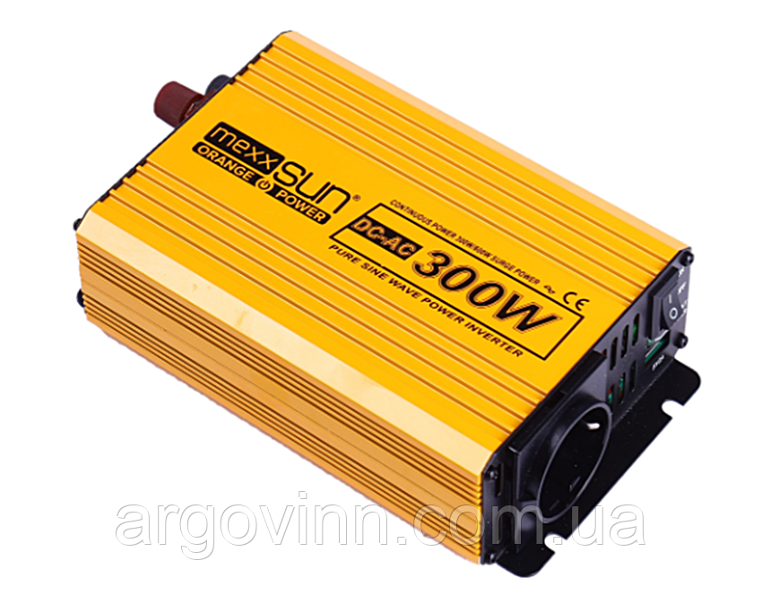 (передплата) Інвертор напруги Mexxsun MXSPSW-300, 12V/220V, 300W