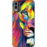 Бампер силиконовый Case для Nokia C22 с рисунком Яркий лев