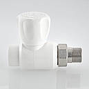 Кран радіаторний прямий Valtec PPR DN 25х3/4" білий кульовий (Італія) VTp.717.0.02505, фото 8