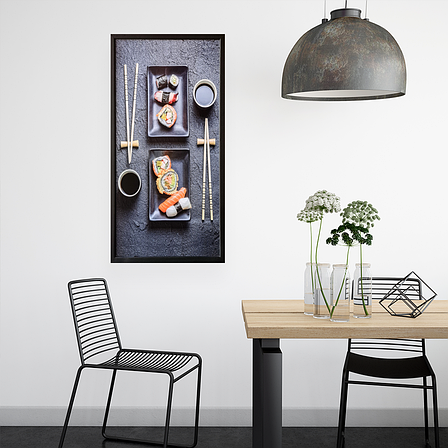Фотокартина в дерев'яній рамі Sushi 3 33х70 см POS-3370-224, фото 3