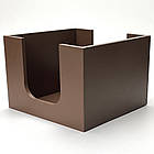 Органайзер для серветок 130х130х100, коричневий, стильна підставка під серветки, фото 3