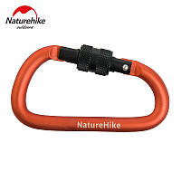 Тор! Карабин с муфтой Naturehike D-type 60 мм NH15A005-H orange D_46