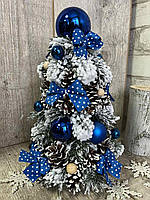 Елочка с шарами и шишками , елочка на стол , новогодняя елка, 32 см.