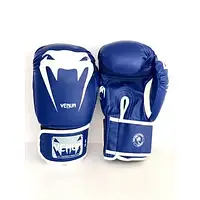 Боксерские перчатки VENUM 12 oz стрейч синие