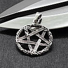 (sp-146) Кулон Перевернута пентаграма "з дерева" (срібло, 925 проба), фото 2